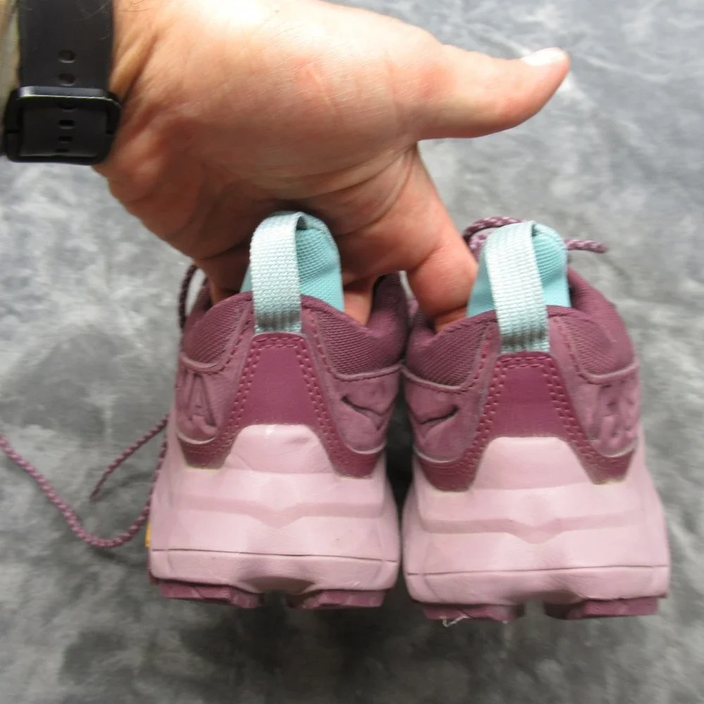 Hoka Womens Shoes 8.5 B Anacapa Low GTX Purple Trail‎ Goretex Light Grippy EUC - Picture 11 of 16